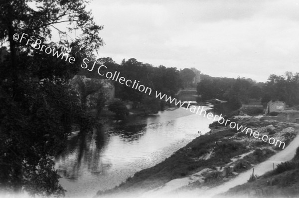 CASTLE AND RIVER FROM NEAR STATION